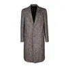 Lardini Bouclã© Coat In Beige And Brown In 300ma