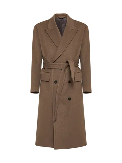 Lardini Coat In Brown
