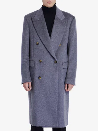 Lardini Coat Cashmere In Grey