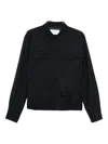 Lardini Flap-pocket Shirt Jacket In Black
