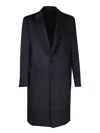 Lardini Classic Long Coat With Tailored Fit And Elegant Detailing In Blue