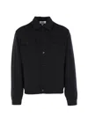 Lardini Button-front Shirt Jacket In Black