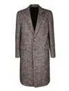 Lardini Bouclã© Coat In Beige And Brown In Brown