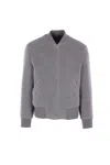 Lardini Brushed Wool Jacket In Pure Virgin Wool In Gray