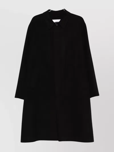 LARDINI COLLARED WOOL COAT FEATURING SIDE POCKETS