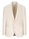 Lardini Corduroy Blazer In Neutral