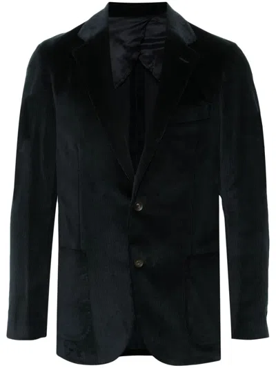 Lardini Corduroy Blazer In Blue