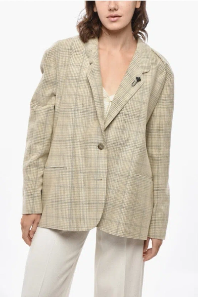 Lardini Corduroy Blazer With Flush Pockets In Green