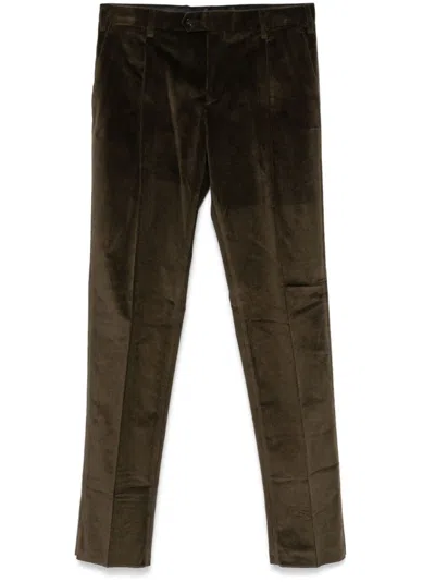 Lardini Corduroy Trousers In Green