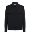 Lardini Zip-up Flap-pocket Jacket In Blue