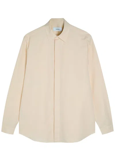 Lardini Cotton And Silk-blend Shirt In Pink