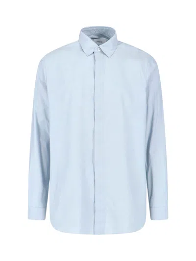 Lardini Light Blue Long-sleeved Cotton Viscose Shirt