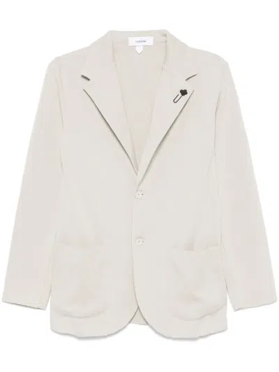 Lardini Cotton Blazer In White