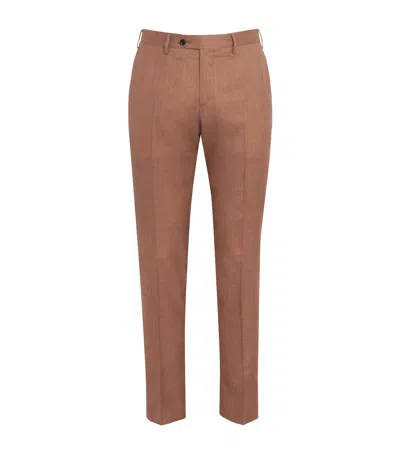 Lardini Cotton-blend Paris Trousers In Gold
