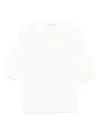 Lardini Classic White T-shirt With Soft Viscose-cotton Blend In White