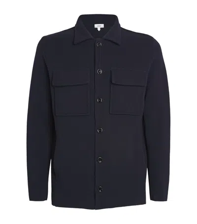 Lardini Wool Cardigan In Blue