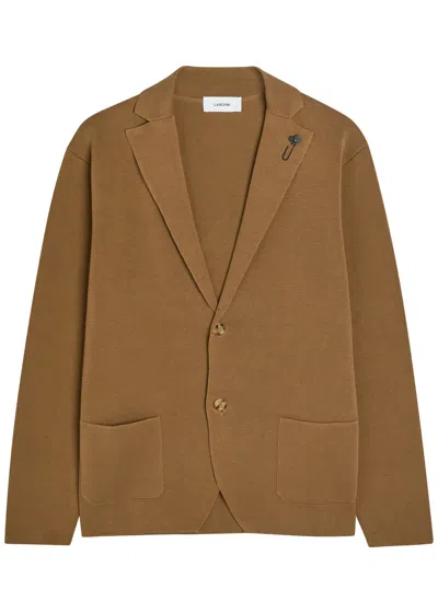 Lardini Cotton Cardigan In Brown