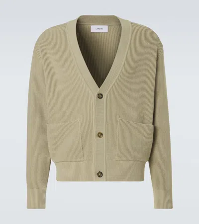 Lardini Cotton Cardigan In Gray