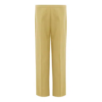 Lardini Cotton Casual Women's Pants In Yellow