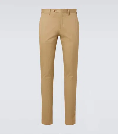 Lardini Cotton Chinos In Beige