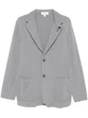 Lardini Medium Grey Cotton Jacket With Notched Lapels In Gray