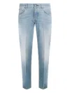 Lardini Belt Loop Jeans In Blue