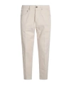 Lardini Button-fly Cotton Jeans In Brown