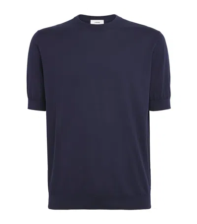 Lardini Cotton Jersey T-shirt In Blue