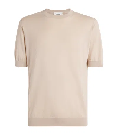 Lardini Cotton Jersey T-shirt In Neutral