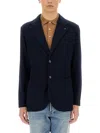 Lardini Single-breasted Suit Jacket In Black