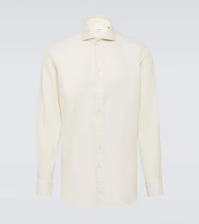 Lardini Oxford-hemd Aus Baumwolle In Weiss
