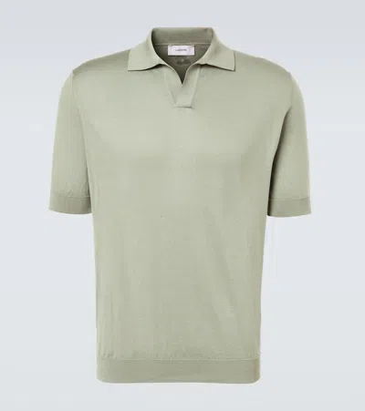 Lardini Cotton Piqué Polo Shirt In Green