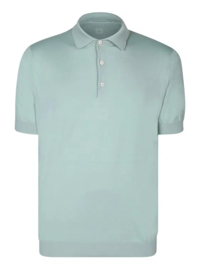 Lardini Cotton Polo Shirt In Green