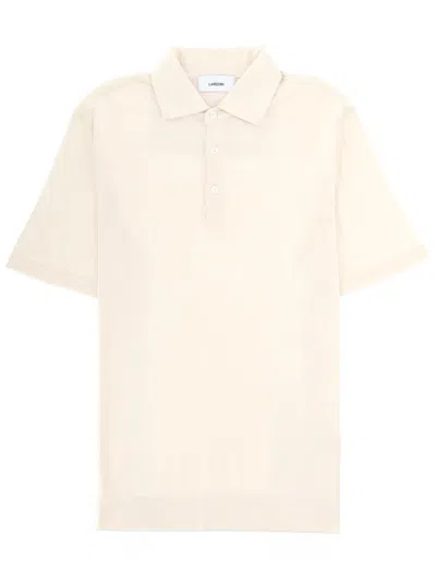 Lardini Cotton Polo In Neutral