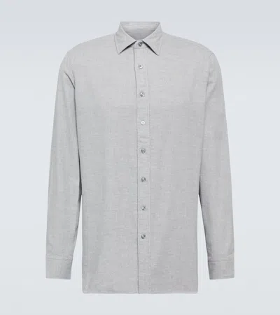Lardini Hemd Aus Baumwolle In Grey