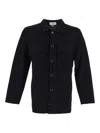 Lardini Collared Cotton Jacket With Multiple Pockets In Black