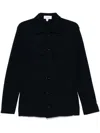 Lardini Collared Cotton Jacket With Multiple Pockets In Blue