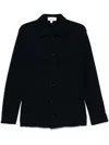 Lardini Collared Cotton Jacket With Multiple Pockets In Blue