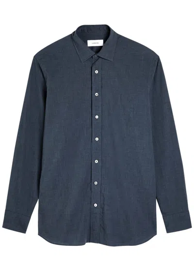 Lardini Cotton Shirt In Blue