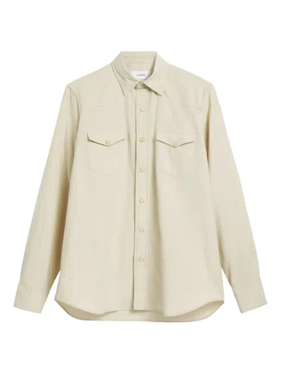 Lardini Cotton Shirt In Neutral