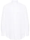 Lardini Poplin Button-up Cotton Shirt In White