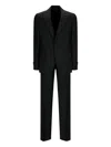 Lardini Cotton Single-button Suit In Black