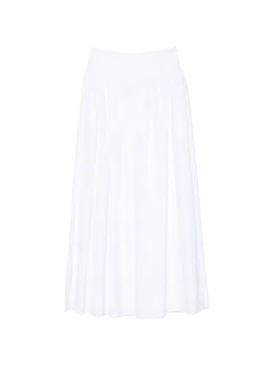 Lardini Cotton Skirt In White