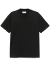 Lardini Black Cotton Crewneck T-shirt In Black
