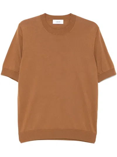 Lardini Cotton T-shirt In Brown