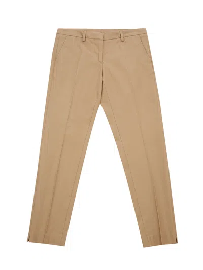 LARDINI COTTON TROUSERS BEIGE LARDINI