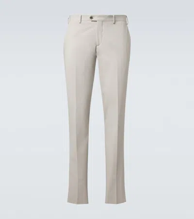 Lardini Cotton-blend Slim Pants In Gray