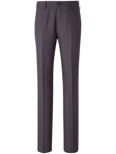 Lardini Creases Tailored Trousers In Mottled Pattern