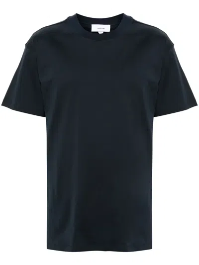 Lardini Jersey Cotton T-shirt In Blu Blu E Verdi