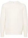 Lardini Crew Neck Knitwear In Soft Alpaca Blend In Neutral